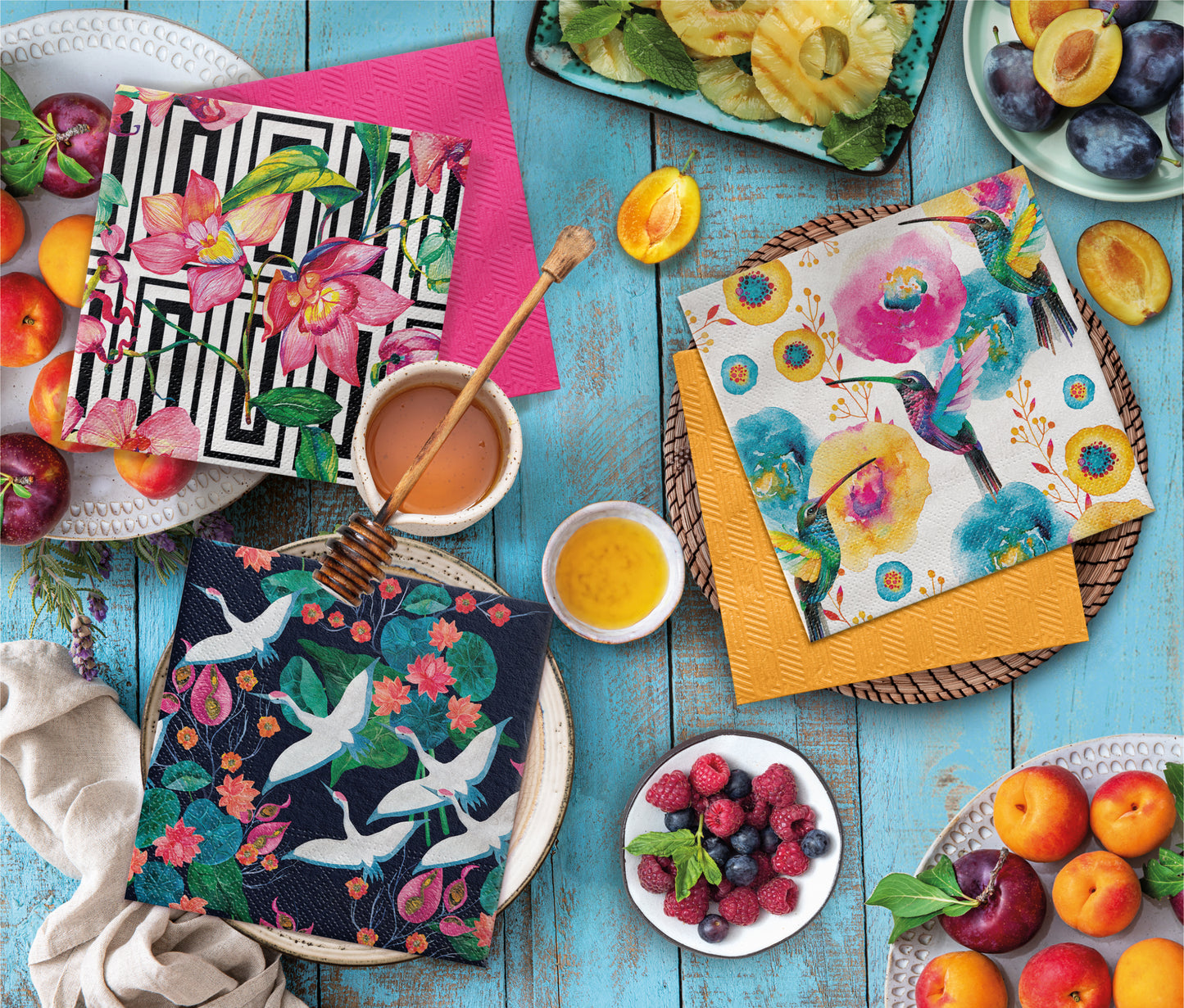 Salvete troslojne 33x33 cm Wildflower Orchid 1/20