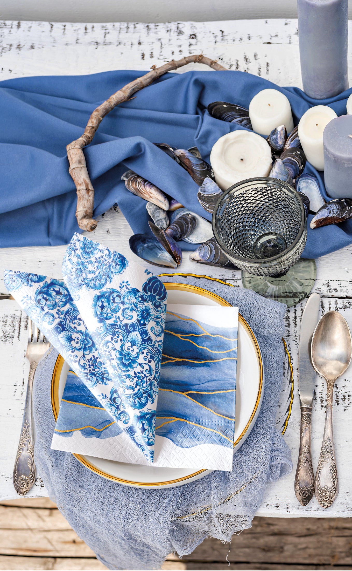 Salvete troslojne 33x33 cm Porcelan Ornament 1/20