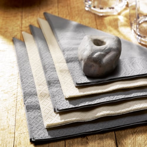 Salvete 2-slojne Tissue 24x24/300 Siva