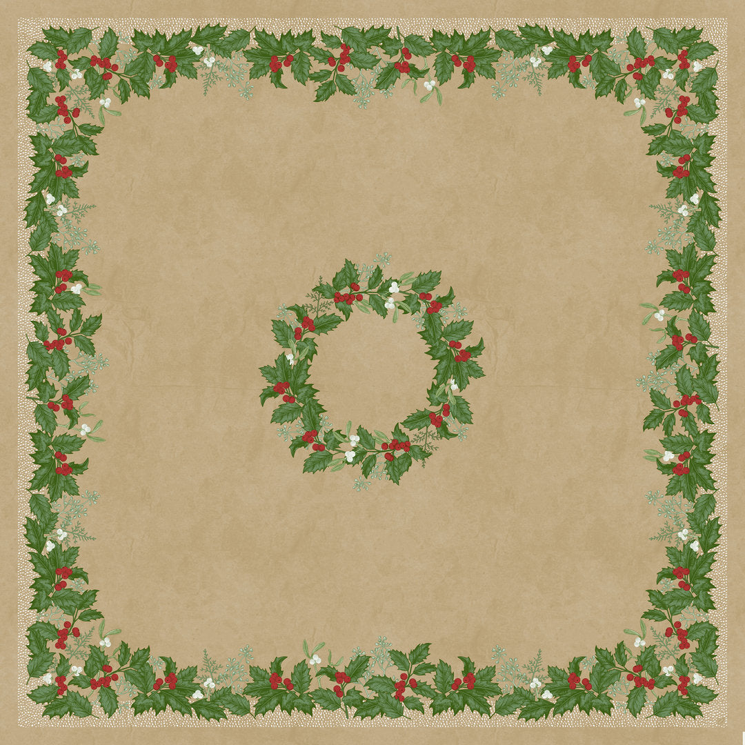 Nadstolnjak Dunicel nalik platnu 84x84 cm Snow Berries