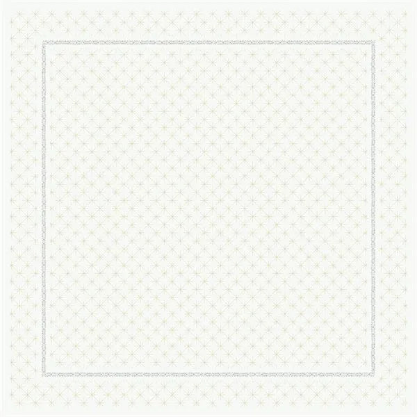 Nadstolnjak Dunicel nalik platnu 84x84 cm Glitter White