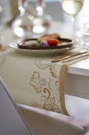 Stolnjak Dunicel nalik platnu 138x220 cm Golden Grace Cream