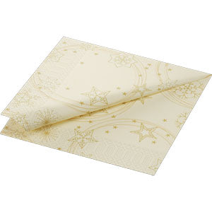 Duni 3-slojne 33x33/20 Star Shine Cream