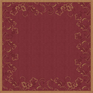 Nadstolnjak Dunicel nalik platnu 84x84 cm Golden Grace Bordeaux