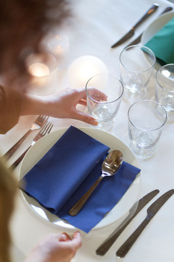 Salvete BioDunisoft nalik platnu jednobojna 40x40/60 Tamno plava