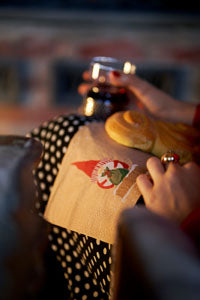 Salvete 33x33/20 Tissue Natural Tomte