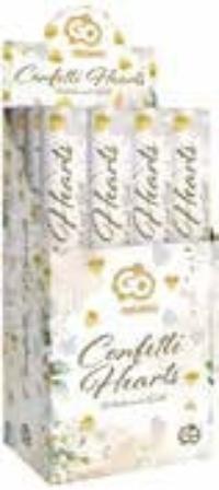 Konfete zlatno-bijelo srce