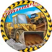 Papirni okrugli tanjir 23cm 1/8 Mali graditelj