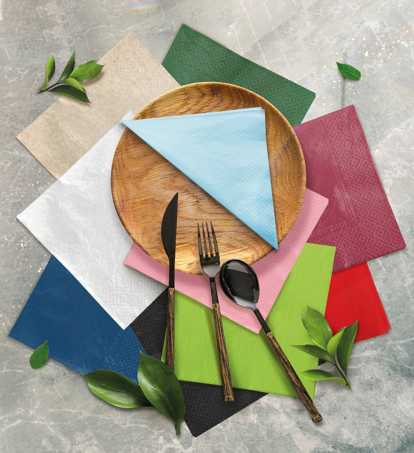 Salvete troslojne 33x33 cm roza 1/20