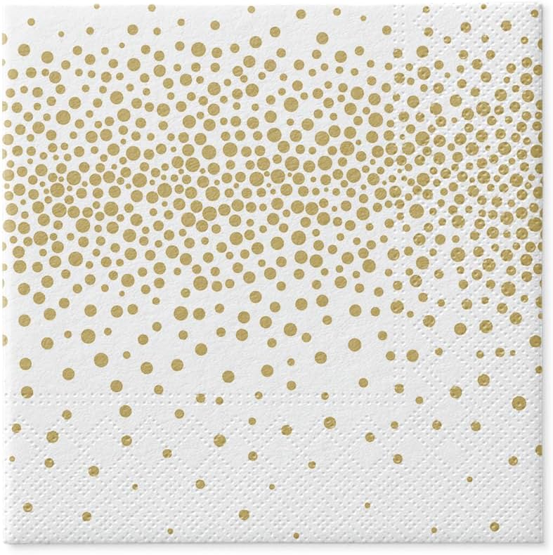 Salvete troslojne 33x33 cm Confeti Gold 1/20