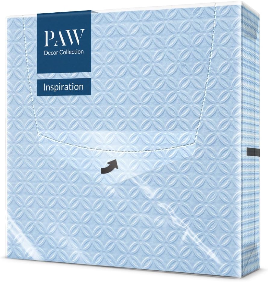 Salvete troslojne 33x33 cm Inspiration Modern light blue 1/20