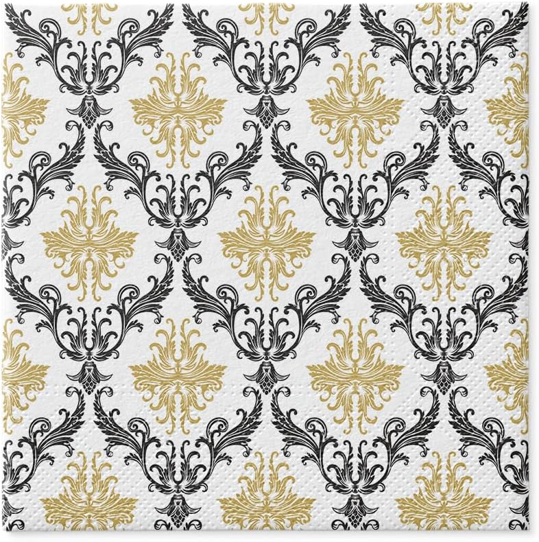 Salvete troslojne 33x33 cm Royal Ornament Gold 1/20