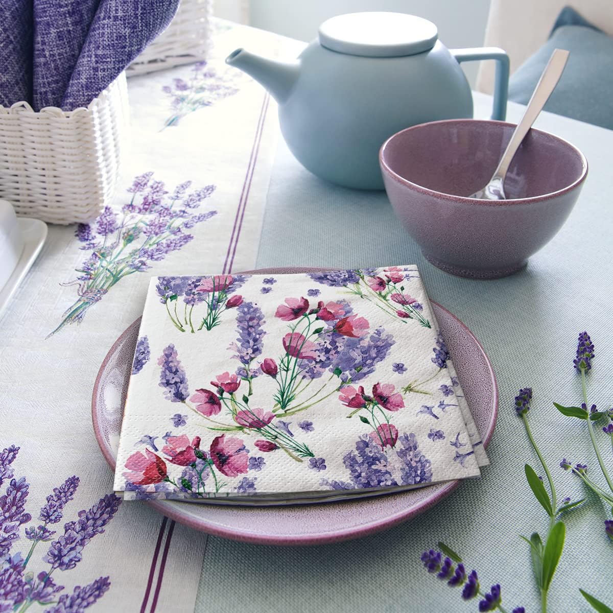 Salvete troslojne 33x33 cm Bass Fragrant Lavender 1/20