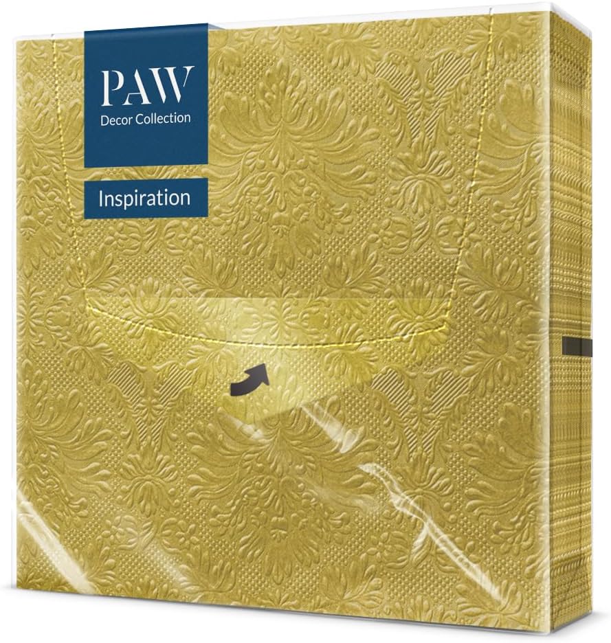 Salvete troslojne 33x33 cm Inspiration Classic gold 1/20