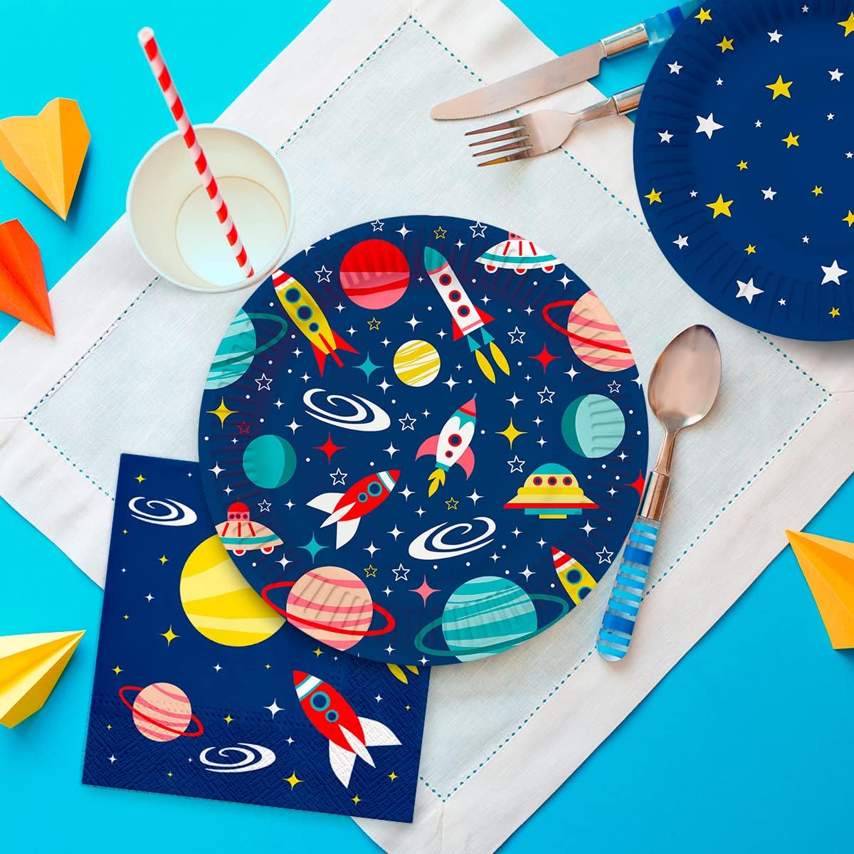 Papirne slamke žute 19,5cm 1/10