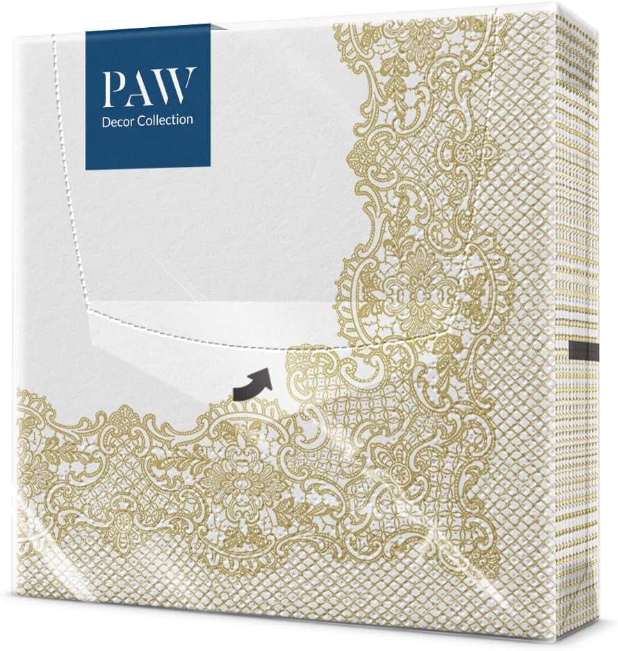 Salvete troslojne 33x33 cm Royal Lace Gold 1/20