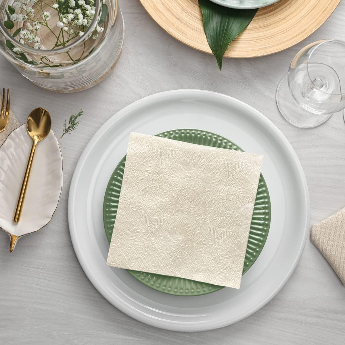 Salvete troslojne 33x33 cm Inspiration Classic cream 1/20