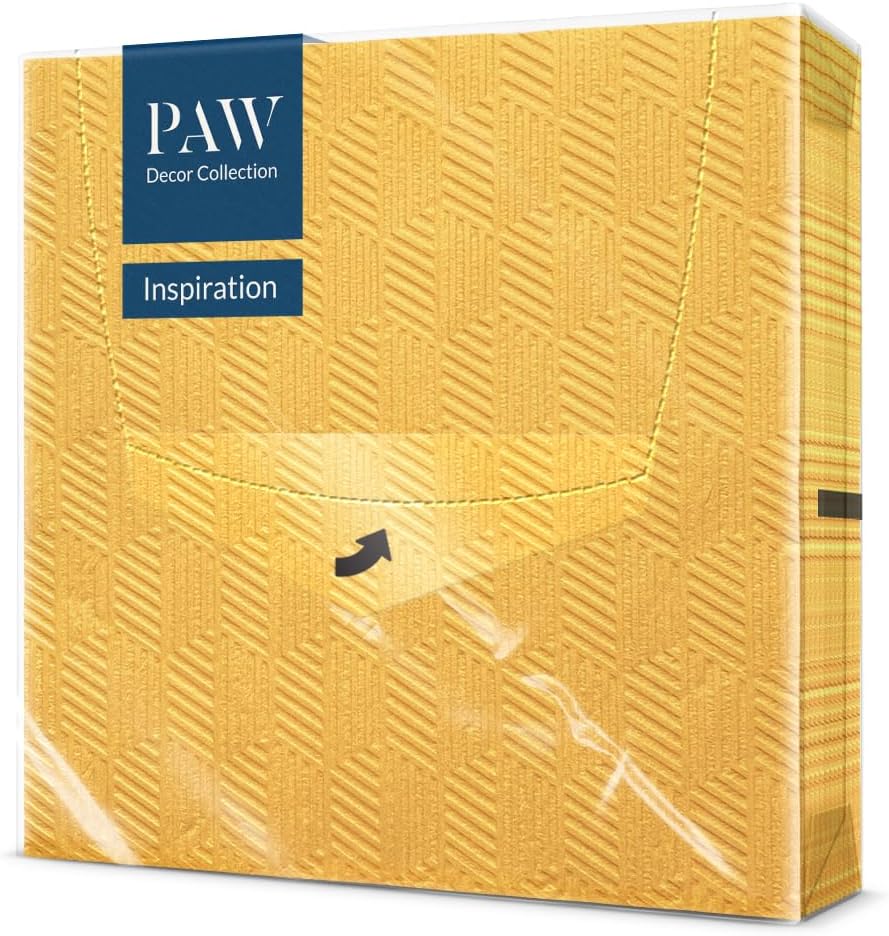 Salvete troslojne 33x33 cm Inspiration Texture oranž 1/20