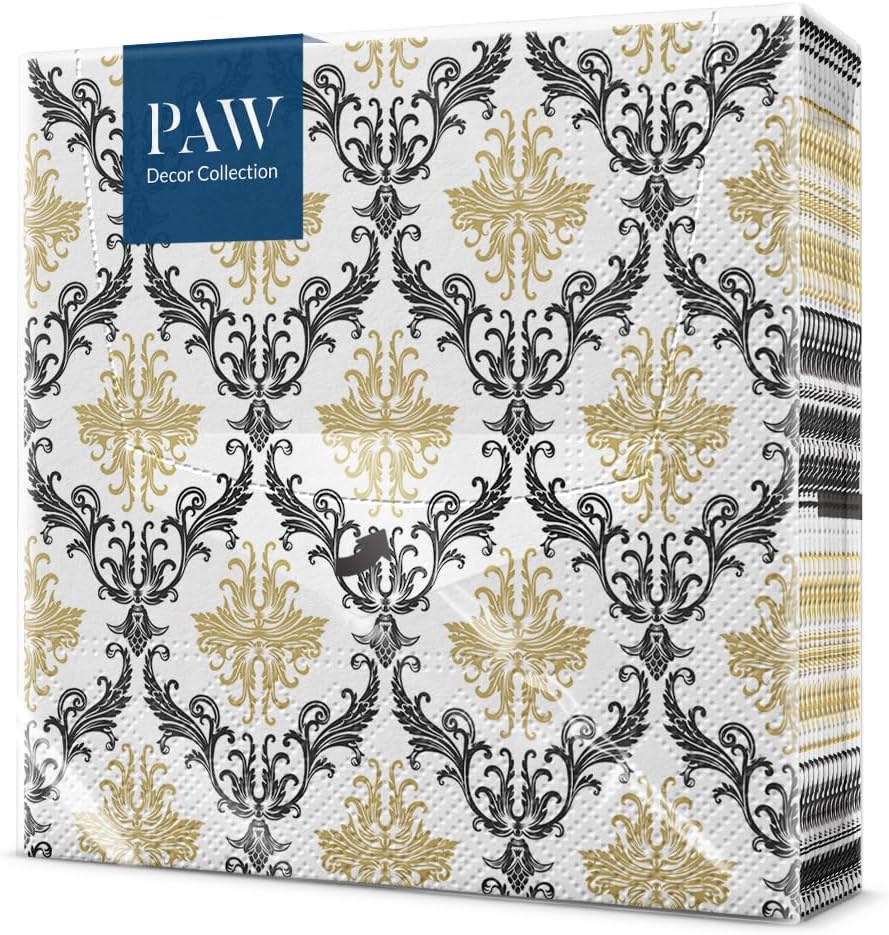 Salvete troslojne 33x33 cm Royal Ornament Gold 1/20