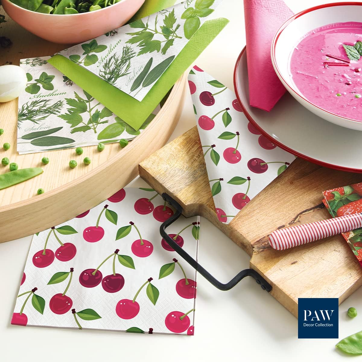 Salvete troslojne 33x33 cm Višnje 1/20