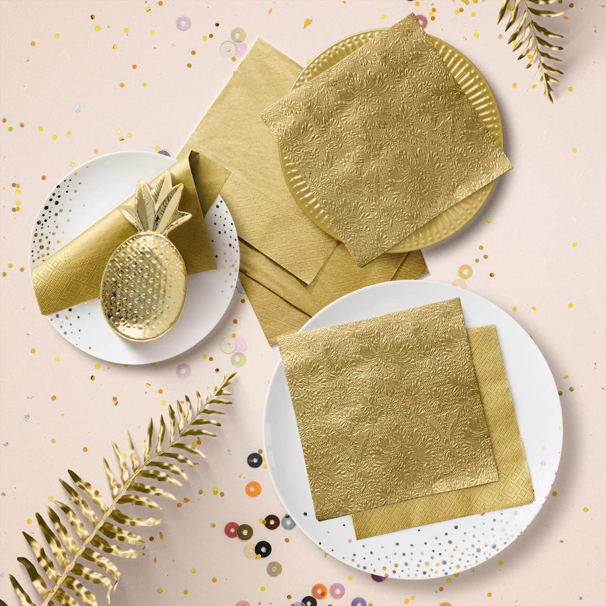 Salvete troslojne 33x33 cm Inspiration Classic gold 1/20
