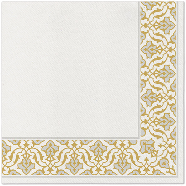 Arlaid salvete 40x40cm Floral Frame Silver 1/50