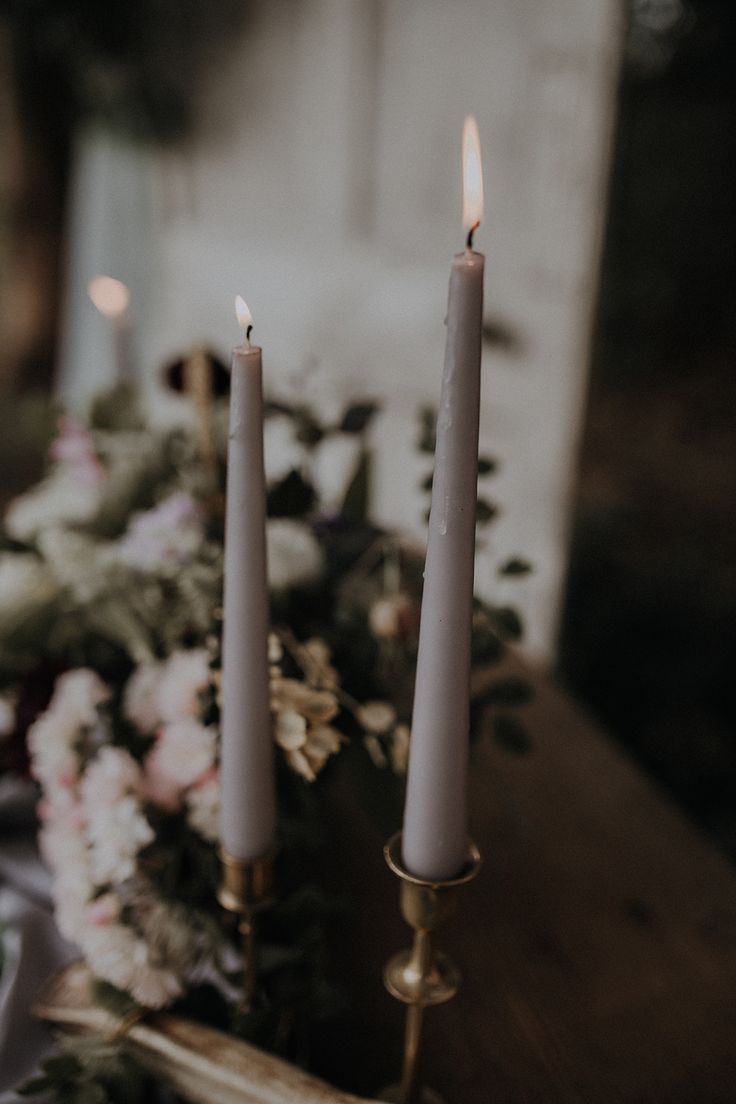 Svijeće Antique 245x22 mm Granitno siva 1/1