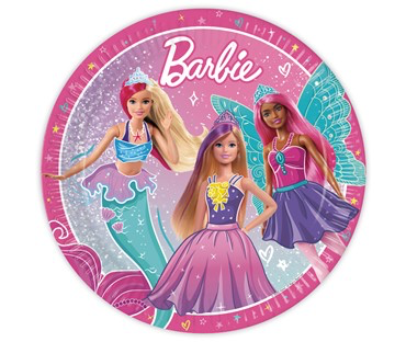 Papirni tanjiri 23 cm 1/6 Barbie