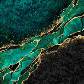Salvete Daisy 33/20 Malachite Marble
