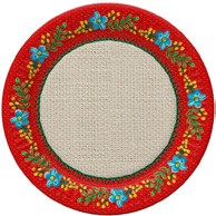 Papirni tanjiri Maki Narodni vez ruža 18 cm 1/8