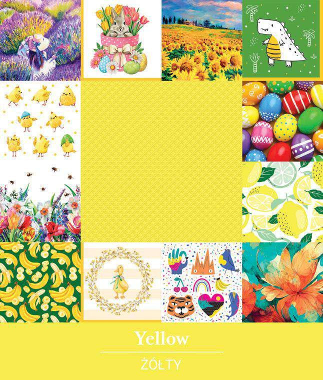 Salvete troslojne 33x33 cm Inspiration Modern žuta 1/20