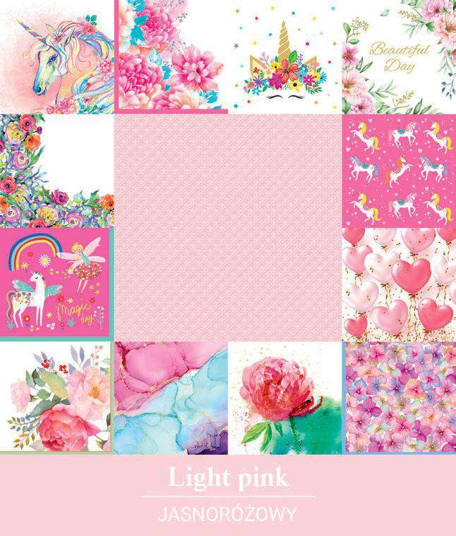 Salvete troslojne 33x33 cm Inspiration Modern light pink 1/20