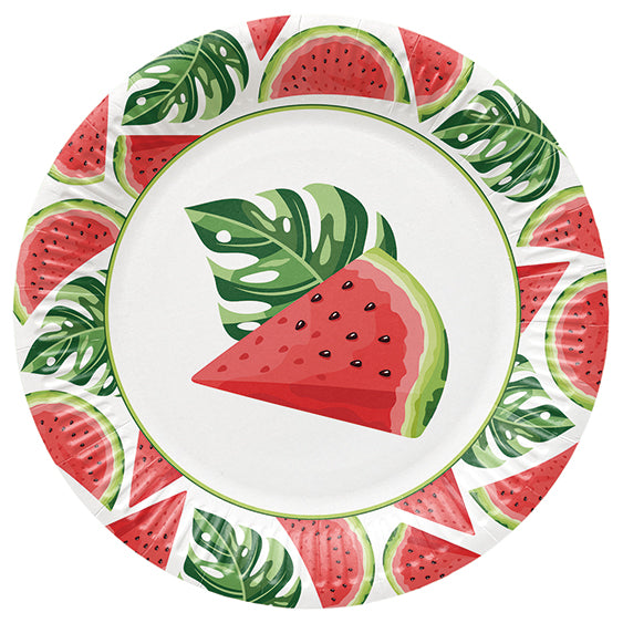Papirni tanjir 23cm 1/8 Lubenica