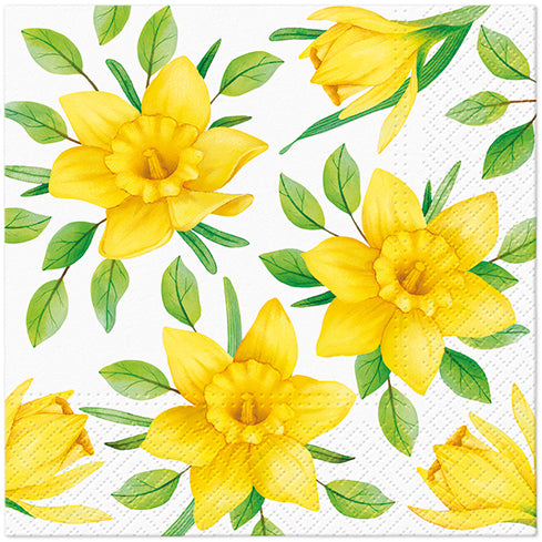 Salvete troslojne 33x33 cm Daffodils in Bloom 1/20
