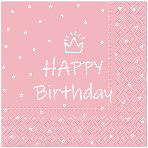 Salvete troslojne 33x33 Special day Light Pink 1/20