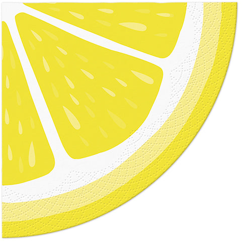 Salvete troslojne okrugle prečnika 32 cm Limun 1/12