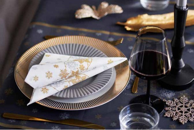 Salvete Dunisoft nalik tkanini 40x4O/12 Snow Gliter White