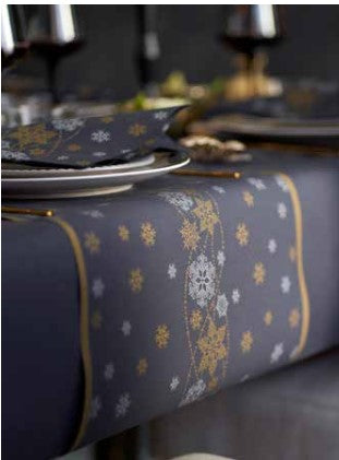 Salvete Duni 33x33/20 Tissue Snow Glitter Black