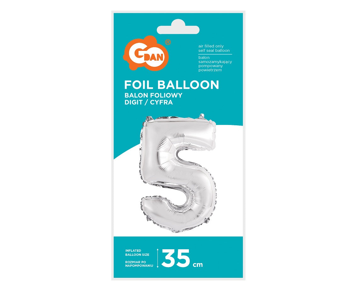 Folijski balon srebro br.O-9 35 cm