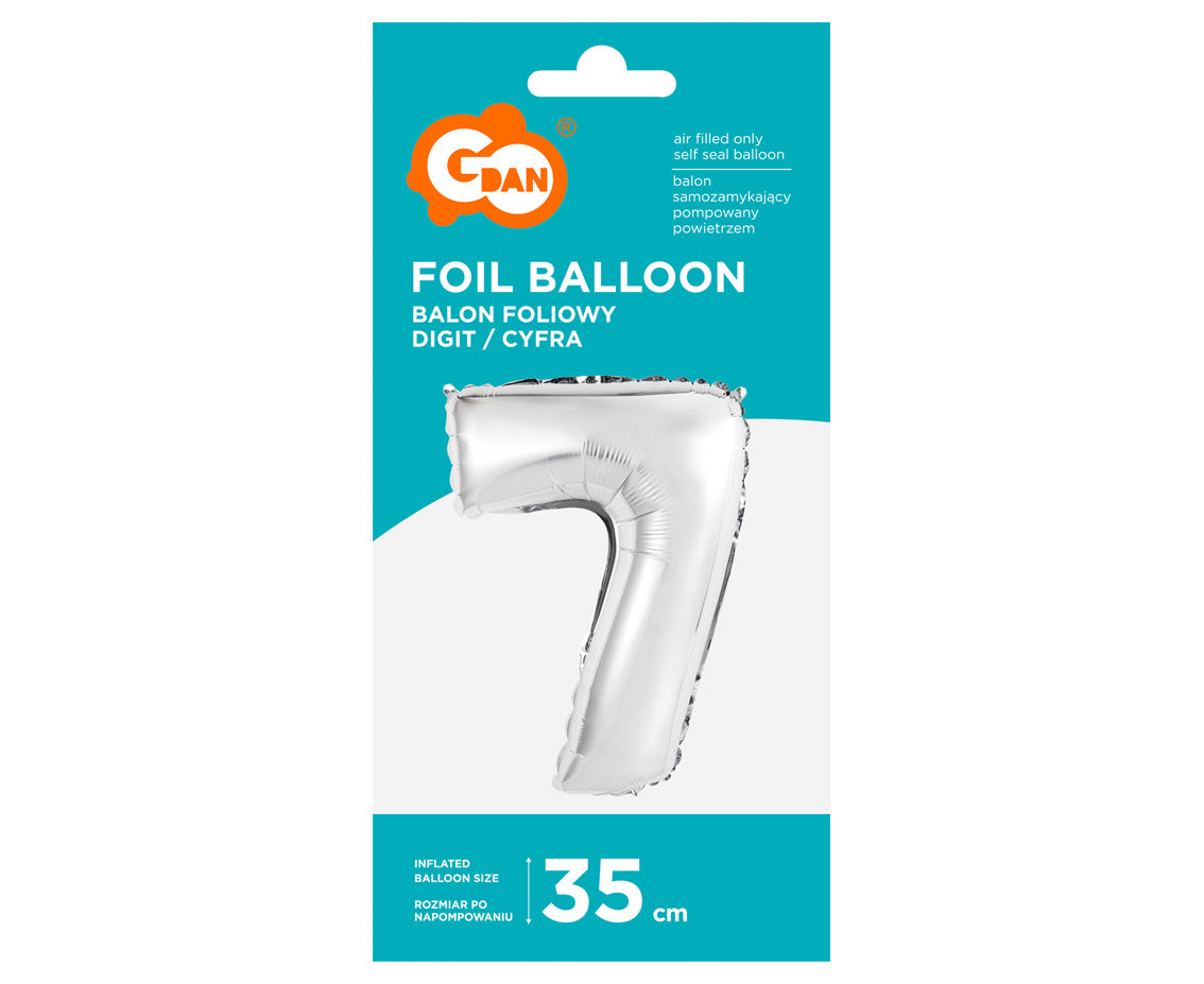 Folijski balon srebro br.O-9 35 cm