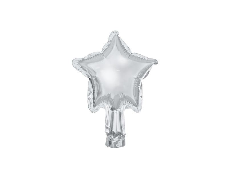 Folijski balon silver star 12 cm (zrak) 1/1