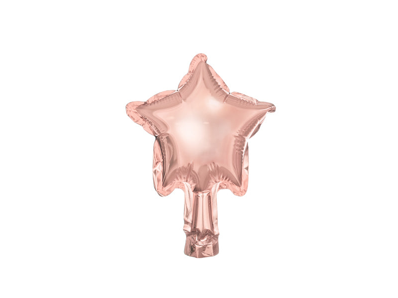 Folijski balon Rose gold star 25 cm (zrak) 1/1