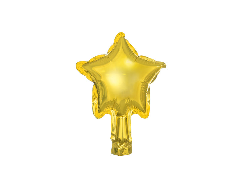 Folijski balon gold star 12 cm (zrak) 1/1