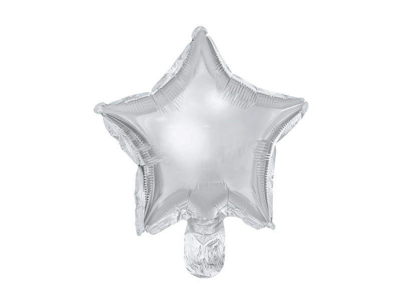 Folijski balon Silver star 25 cm (zrak) 1/1