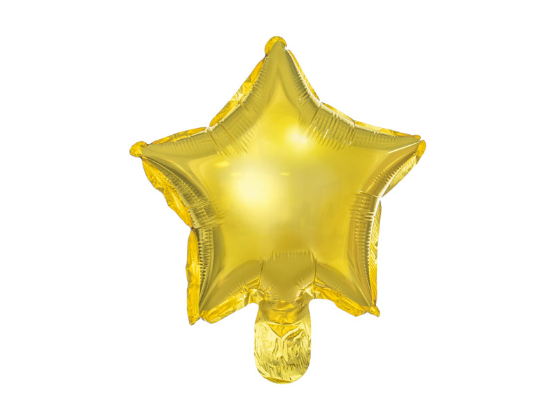 Folijski balon gold star(zrak) 25 cm 1/1