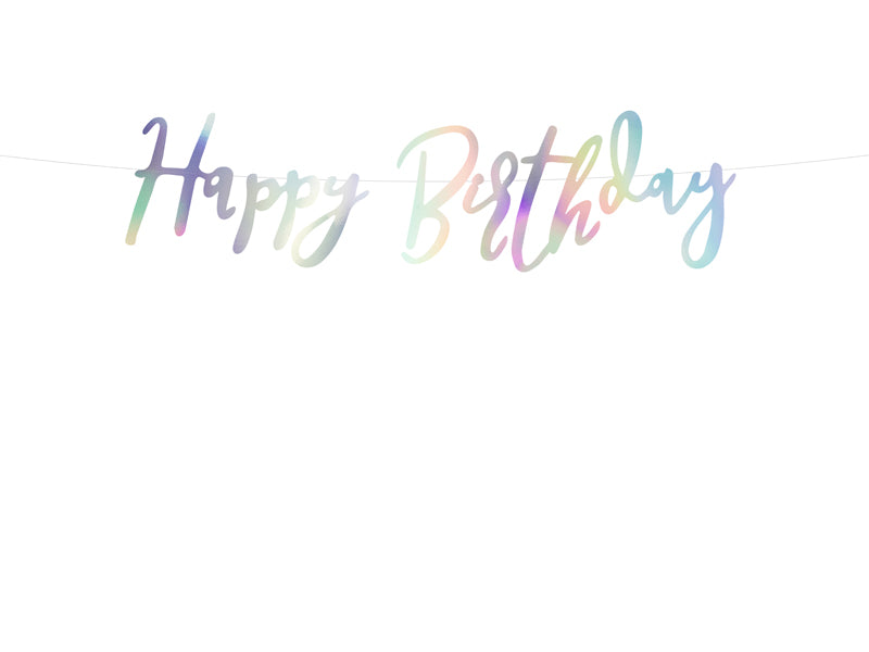 Baner Happy Birthday Sirena 16,5x2 cm