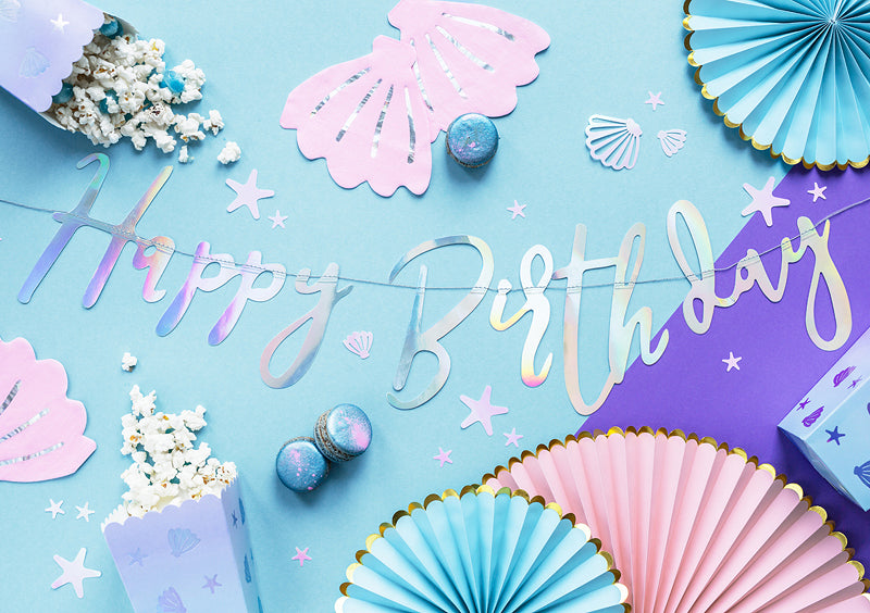 Baner Happy Birthday Sirena 16,5x2 cm