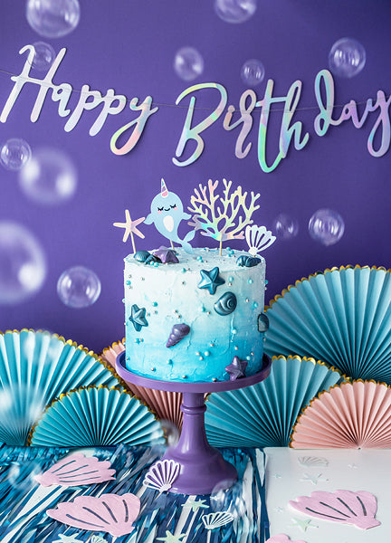 Baner Happy Birthday Sirena 16,5x2 cm