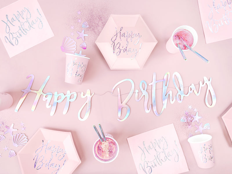 Baner Happy Birthday Sirena 16,5x2 cm