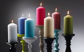 Duni stubna Svijeća 150x70mm Siva